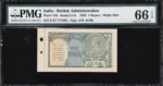 British India 1 Rupee Pick 14b PMG 66 EPQ — obverse