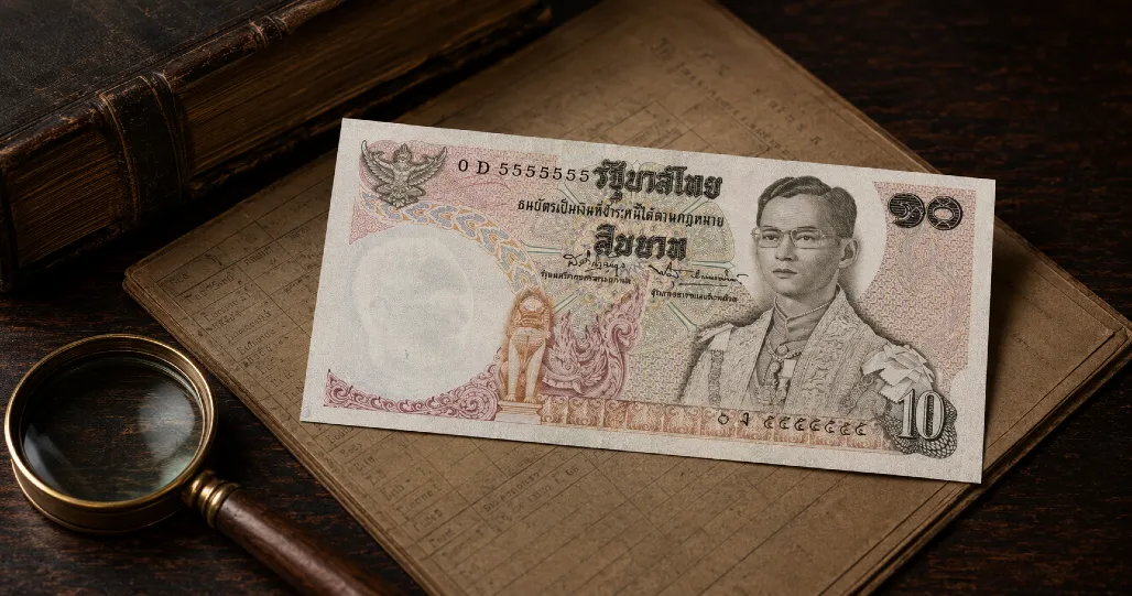 Rare fancy serial number banknotes — solid, ladder, and radar serial numbers